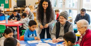 Group of people in community care
