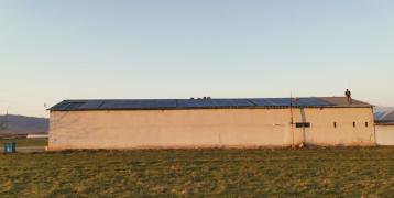 PV system on greenhouse