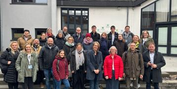 INSPIRE partners on a study visit at Hüttenberg headquarters on the second day of the meeting 