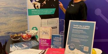 Katarina Nordmark from Region Värmland presenting DEBUTING project at the regional business fair “Företagssalongen” in Karlstad on 7 September. Katarina Nordmark from Region Värmland presenting DEBUTING project at the regional business fair “Företagssalongen” in Karlstad on 7 September.