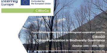 First International Meeting and in-person launch of the interregional cooperation initiative Event poster