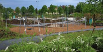 Sports and active recreation park "Mežs" (The Forest) in Valmiera