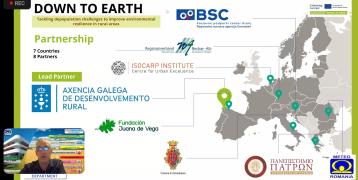 The Down to Earth project at the Interreg Europe online workshop