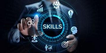 A man choosing digital skills related to his job