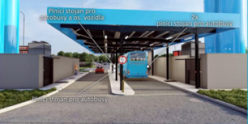 Hydrogen filling station for busses