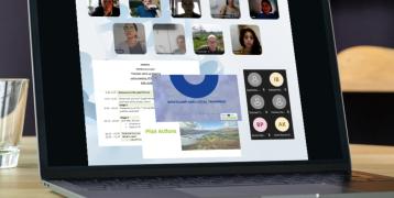 graphic showing the online thematic meeting of NBS4LOCAL project