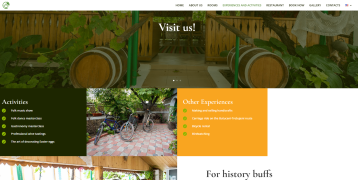Wine barrel, winery, guest house
