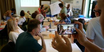 Group workshop on the state of slow tourism in Europe.