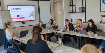 The group attended on the Steering Group Meeting on the second day in Lithuania