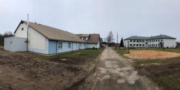 Low-temperature district heating boiler house in Belava village