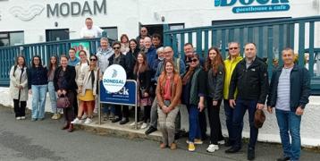 EDIN project partners and stakeholders outside MODAM on Arranmore Island