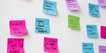 Post its on wall Post its on wall