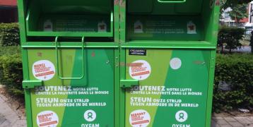 Recycling clothing bins