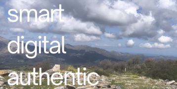 Heaklion Regional Unit landscape, Crete, Greece, Greece, and headings "smart, digital, authentic"