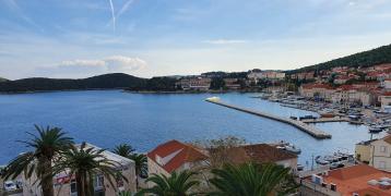 Landscape picture of a Harbor located on Korcula
