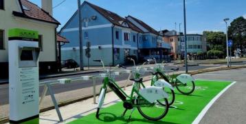 Bike rental stop in Ljutomer