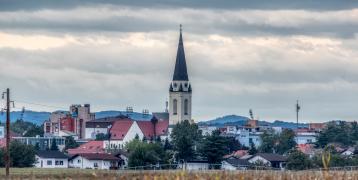Murska Sobota, center of Prekmurje region in Slovenia, landscape
