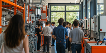 group of people in a university classroom