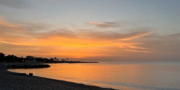 Ocean during a sunset 