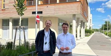 Elmar Willems and Christoph Petry, KARMA project, at the Interreg Europe event in Vienna