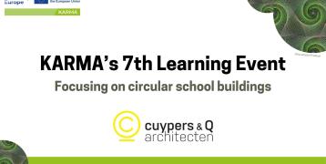 KARMA's 7th learning event focusing on circular school building