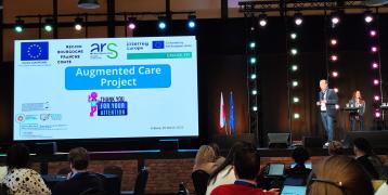 Laurent Rathouis presenting a AI healthcare good practice