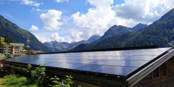 Solar panels in mountains COPR 