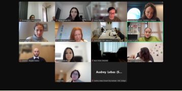 photo of an online meeting held in ACROSS project