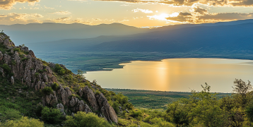 Image of tourists in the Prespa Region