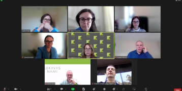 On this picture, you can see the project partners during the online meeting.