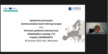 Communication Event Interreg Europe OD4GROWTH Project August 30th, 2023 Warsaw, Poland, (online)