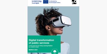 Cover of the Policy brief-Digital transformation of public services 