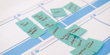 stick it notes on a table stick it notes on a table
