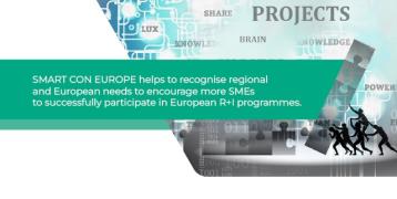 On the picture we have summary about Smart Con Europe project, with title, numbers, and dates