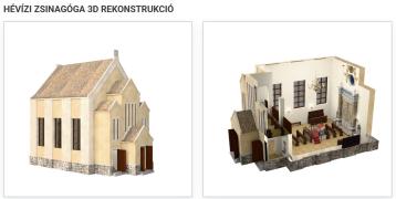 AR picture of the synagogue in Hévíz